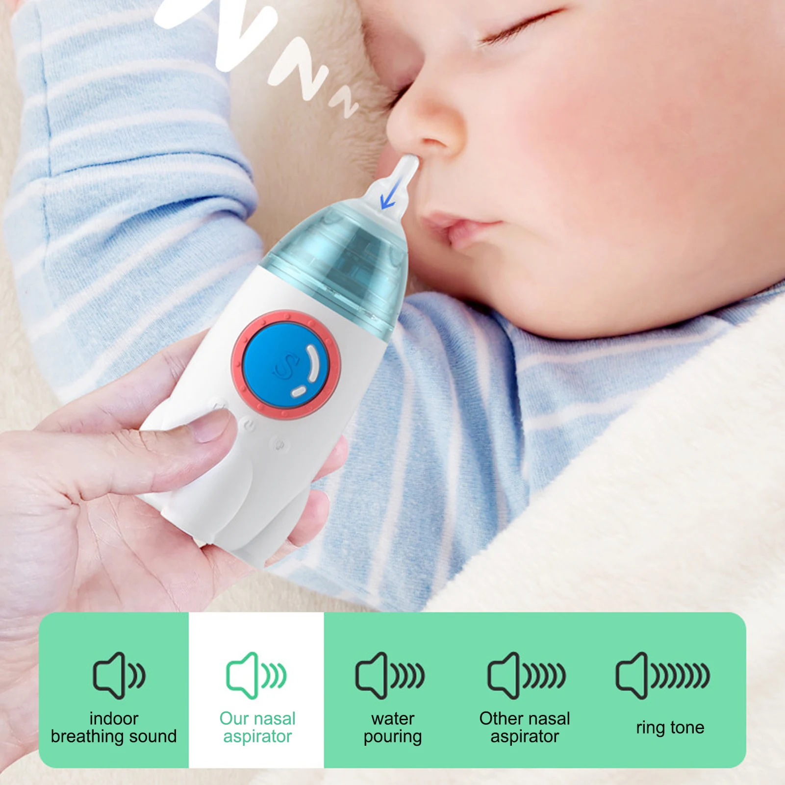 Baby Nasal Aspirator Electric Snot Sucker For Babies Rechargeable Silicone Snot Sucker Infants Nose Cleaner Sucks Snot And Mucus
Baby Nasal Aspirator Electric Snot Sucker For Babies Rechargeable Silicone Snot Sucker Infants Nose Cleaner Sucks Snot And Mucus