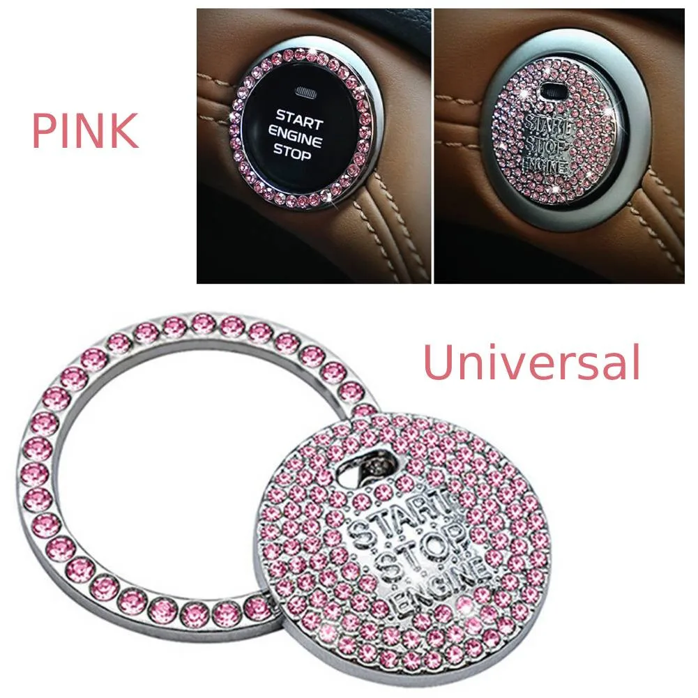 1pc Bling Pink Diamond Car Engine Ignition Start Button Decor Ring Crystal Sticker Chrome Metal Universal Crystal Rhinestones
1pc Bling Pink Diamond Car Engine Ignition Start Button Decor Ring Crystal Sticker Chrome Metal Universal Crystal Rhinestones