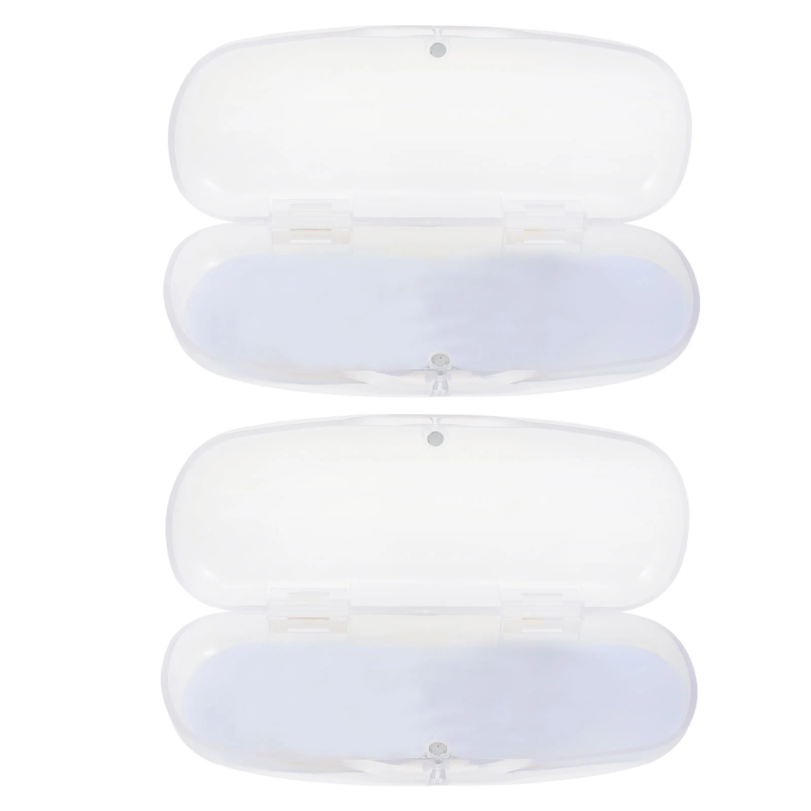 2Pcs PVC Frosted Eyeglasses Boxes Sunglasses Storage Boxes (Transparent)
2Pcs PVC Frosted Eyeglasses Boxes Sunglasses Storage Boxes (Transparent)