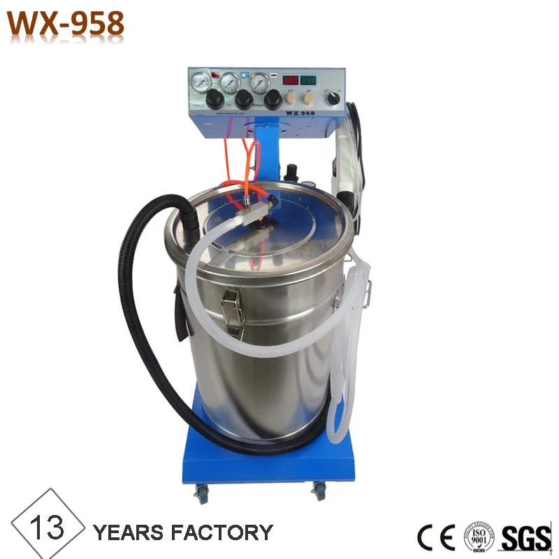 WX-958 Factory Price Hot Sale Electrostatic Powder Coating Machine with Powder Gun
WX-958 Factory Price Hot Sale Electrostatic Powder Coating Machine with Powder Gun