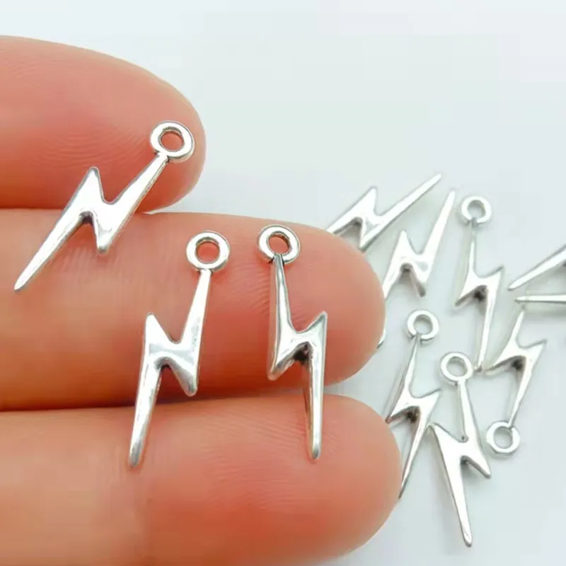 40pcs Antique silver color 20x5mm Lightning Charms Pendant For Jewelry Making Jewelry Findings
40pcs Antique silver color 20x5mm Lightning Charms Pendant For Jewelry Making Jewelry Findings