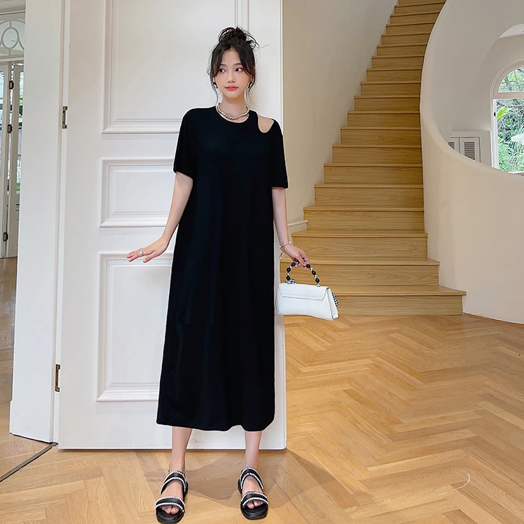 SuperAen Summer 2022 New Loose Oversized Pit Strip All Match Short Sleeve O-Neck Straight Casual Mid-Calf Dresses Women
SuperAen Summer 2022 New Loose Oversized Pit Strip All Match Short Sleeve O-Neck Straight Casual Mid-Calf Dresses Women