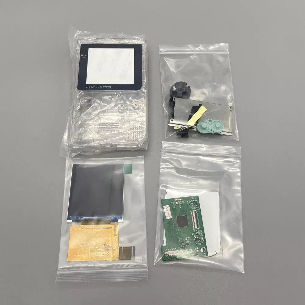 Easy to install 2.6-inch full size IPS high brightness LCD With high quality GBP shell for Nintendo gameboy pocket GBP 
Easy to install 2.6-inch full size IPS high brightness LCD With high quality GBP shell for Nintendo gameboy pocket GBP