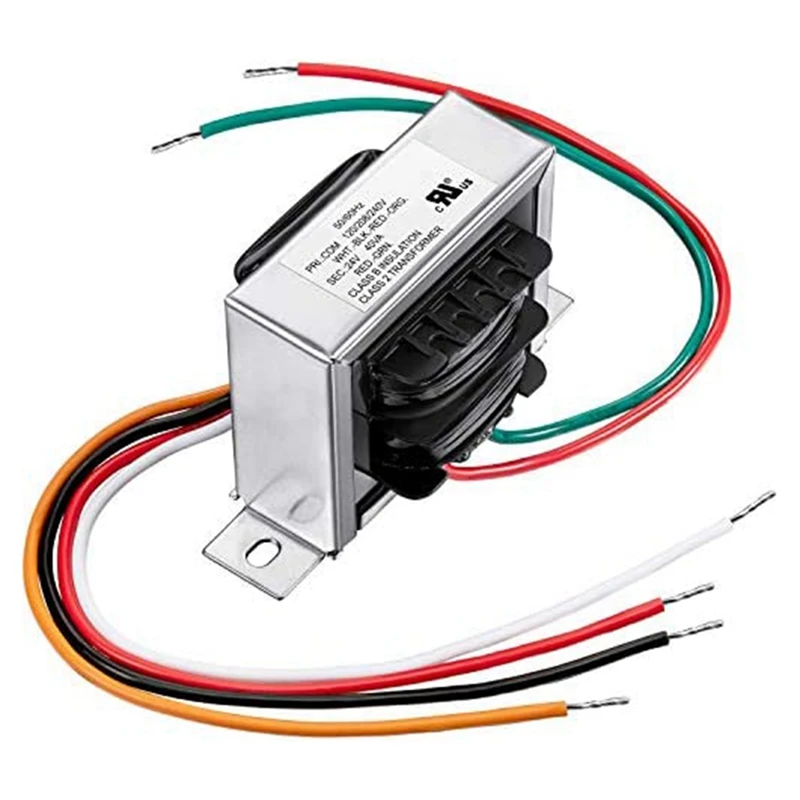 Control Transformer 40VA, Primary 120, 208, 240V Secondary 24V, HVAC Furnace Multi Tap US Plug
Control Transformer 40VA, Primary 120, 208, 240V Secondary 24V, HVAC Furnace Multi Tap US Plug