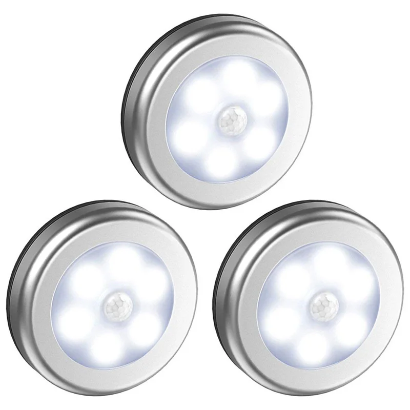 6 LED Wireless PIR Human Motion Sensor Night Light Sensing Lights Wall Lamp Closet Cabinet Stairs Automatic Lamps
6 LED Wireless PIR Human Motion Sensor Night Light Sensing Lights Wall Lamp Closet Cabinet Stairs Automatic Lamps