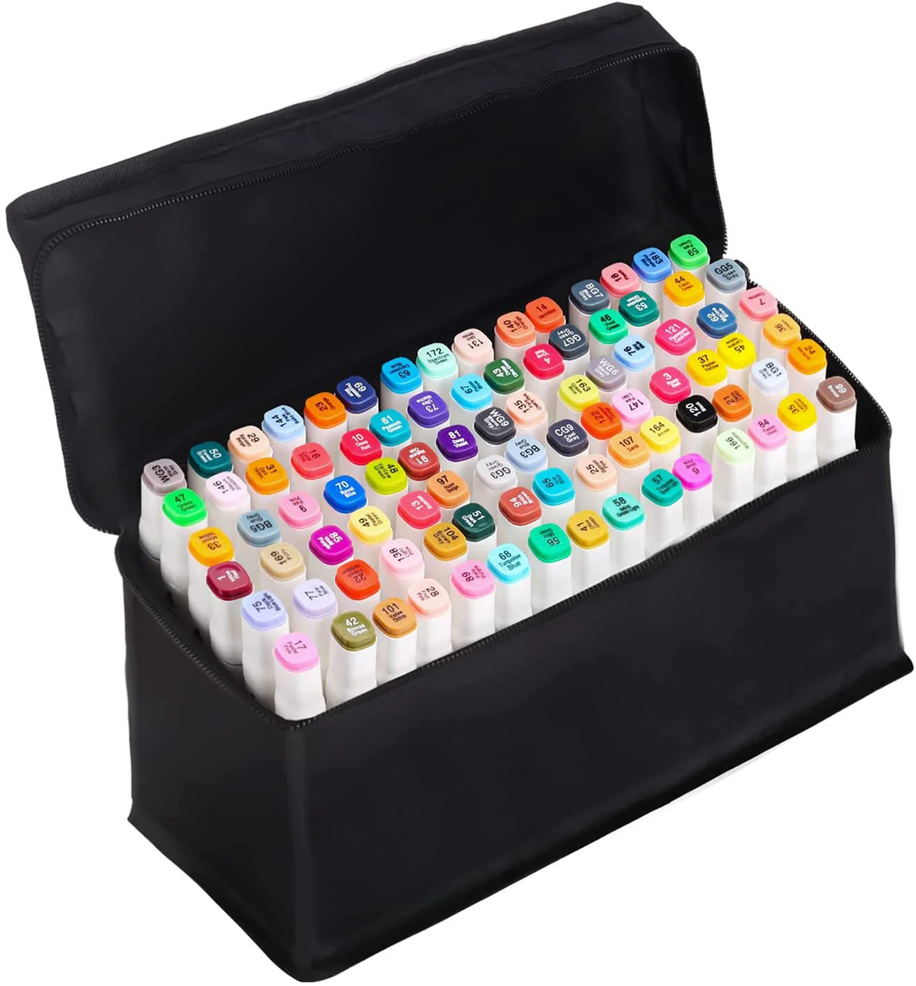 

Art Markers Coloring Alcohol Based Dual Tip Permanent Highlighters with Case