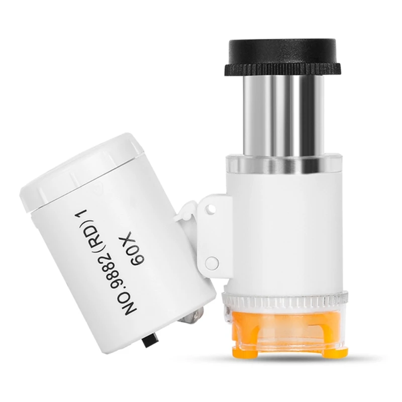 N58C Mini Microscope Pocket Magnifier 60X Loupe Magnifying Glass with LED Light Compatible with Kids Students & Professional
N58C Mini Microscope Pocket Magnifier 60X Loupe Magnifying Glass with LED Light Compatible with Kids Students & Professional