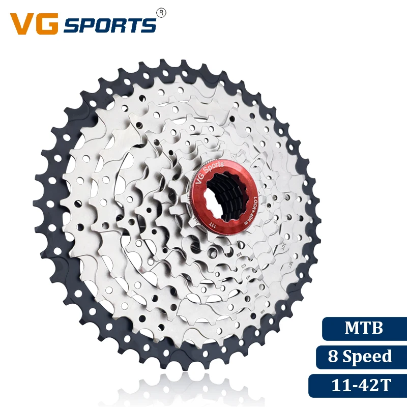 VG Sports Brand MTB Mountain Bike 8 Speed Cassette 8 Velocidade 8S 42T Bicycle Freewheel Flywheel Sprocket Cog Cdg Xg 441g 
VG Sports Brand MTB Mountain Bike 8 Speed Cassette 8 Velocidade 8S 42T Bicycle Freewheel Flywheel Sprocket Cog Cdg Xg 441g