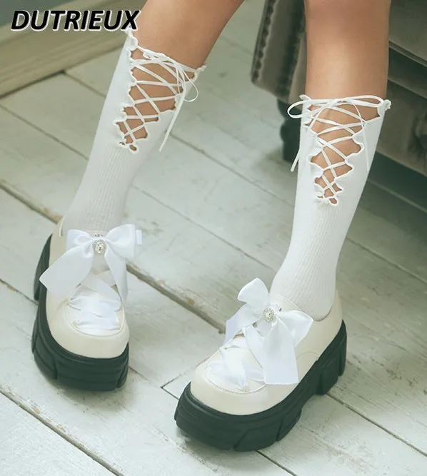 Носки в стиле "Лолита", модные женские носки до середины икры в японском стиле с круглым вырезом, милые летние носки для женщин, подходящие ко всему
Носки в стиле "Лолита", модные женские носки до середины икры в японском стиле с круглым вырезом, милые летние носки для женщин, подходящие ко всему