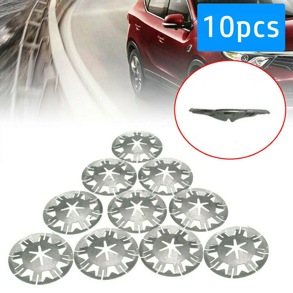 10pcs Metal Clamps For Ford Bottom Tray Exhaust Heat Shield Metal Spring Washer Retaining Clip Nut Premium Durable Auto Parts
10pcs Metal Clamps For Ford Bottom Tray Exhaust Heat Shield Metal Spring Washer Retaining Clip Nut Premium Durable Auto Parts