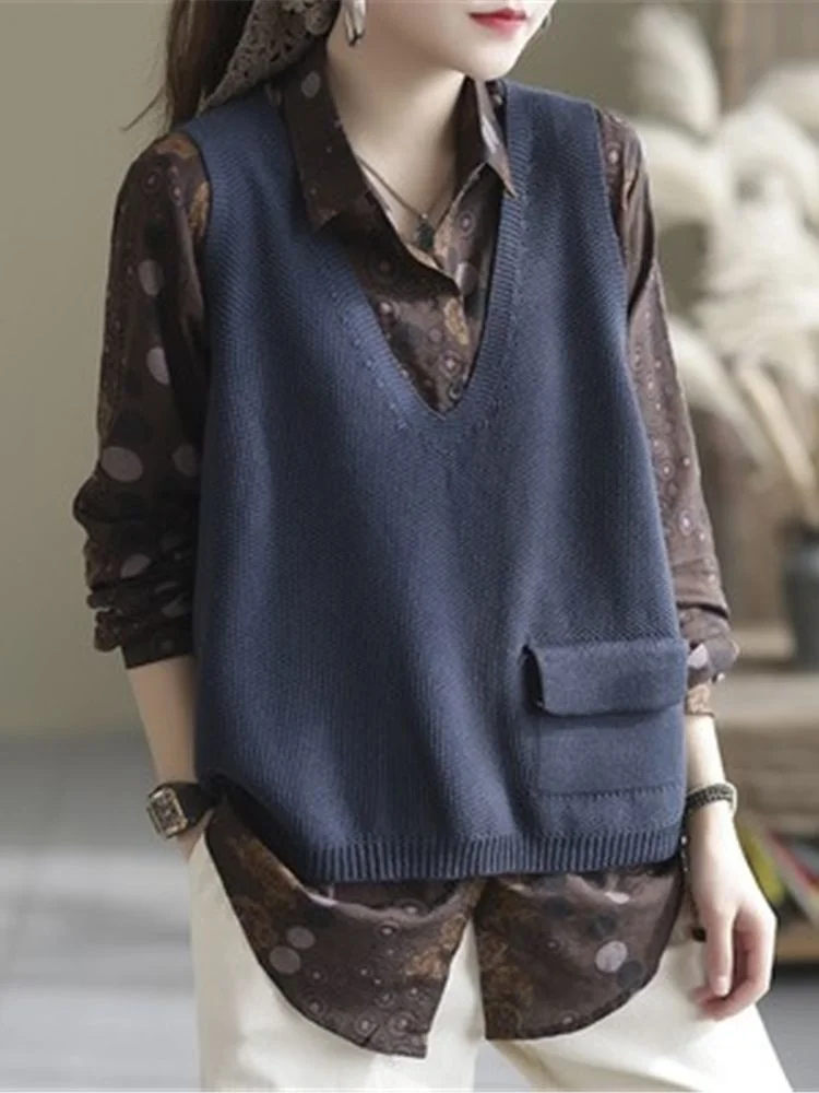 Women Autumn Winter 2022 Sleeveless Waistcoat Knitted Cardigan Sweater Vest Solid Knit Cardigans Loose Cashmere Vest Tops ZY7111
Women Autumn Winter 2022 Sleeveless Waistcoat Knitted Cardigan Sweater Vest Solid Knit Cardigans Loose Cashmere Vest Tops ZY7111