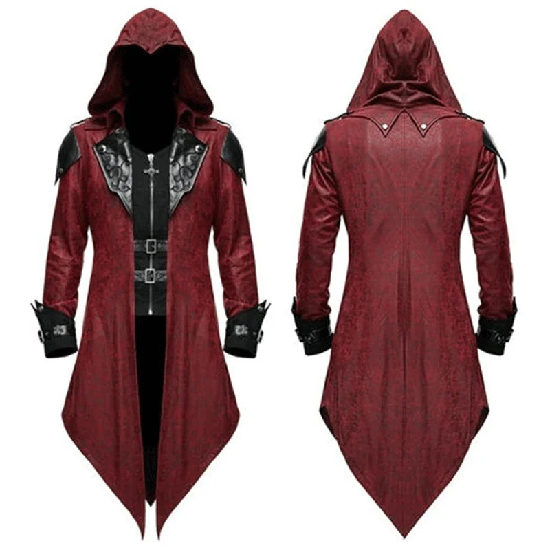 Red Jacquard Medieval Renaissance Pirate Vampire Halloween Uniform Stage Cosplay Costumes Steampunk Gothic Tailcoat Jacket Men
Red Jacquard Medieval Renaissance Pirate Vampire Halloween Uniform Stage Cosplay Costumes Steampunk Gothic Tailcoat Jacket Men