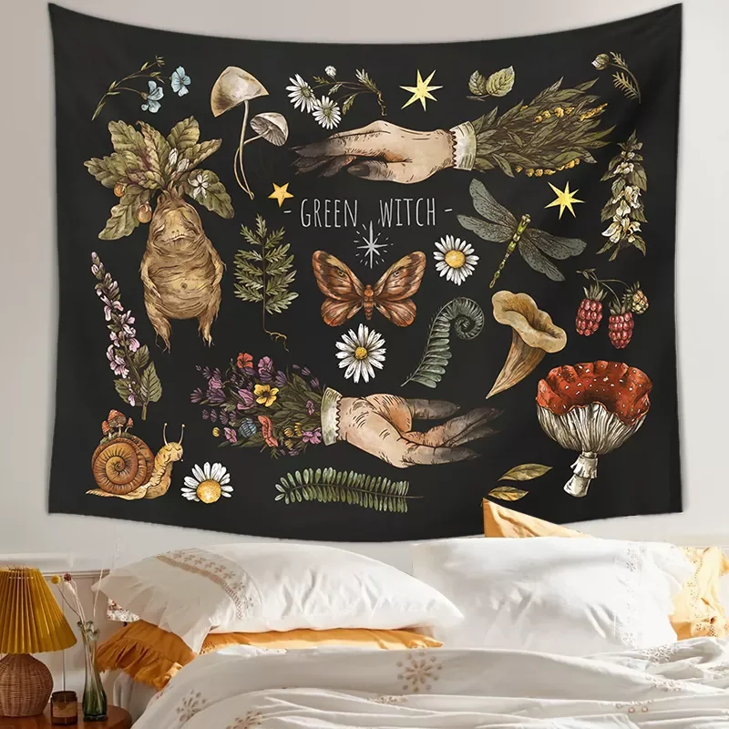 2022 Wall Hanging witch hands mandrake root mushrooms plants Home Decor Decoration Mural Decor
2022 Wall Hanging witch hands mandrake root mushrooms plants Home Decor Decoration Mural Decor