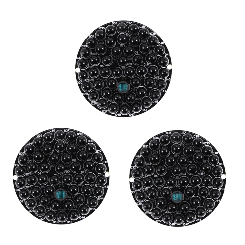 3X IR Infrared LED Board 940Nm 48Pcs IR Leds Invisible At Night No Exposure Light Board
3X IR Infrared LED Board 940Nm 48Pcs IR Leds Invisible At Night No Exposure Light Board