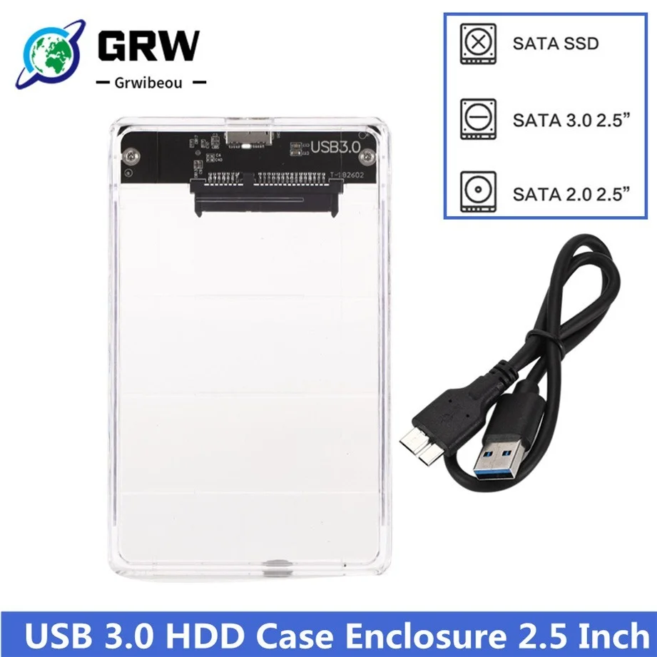 Чехол для жесткого диска Grwibeou USB 3,0 с последовательным портом 2,5 дюйма
Чехол для жесткого диска Grwibeou USB 3,0 с последовательным портом 2,5 дюйма