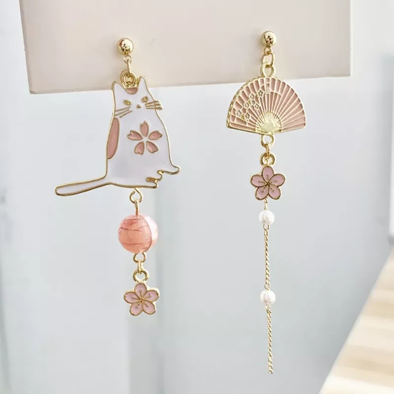 Korean Style Flower Cute Animal Dangle Earrings For Women Moon Stars Kitten Rabbit Balloon Asymmetric Earring Party Jewelry Gift
Korean Style Flower Cute Animal Dangle Earrings For Women Moon Stars Kitten Rabbit Balloon Asymmetric Earring Party Jewelry Gift