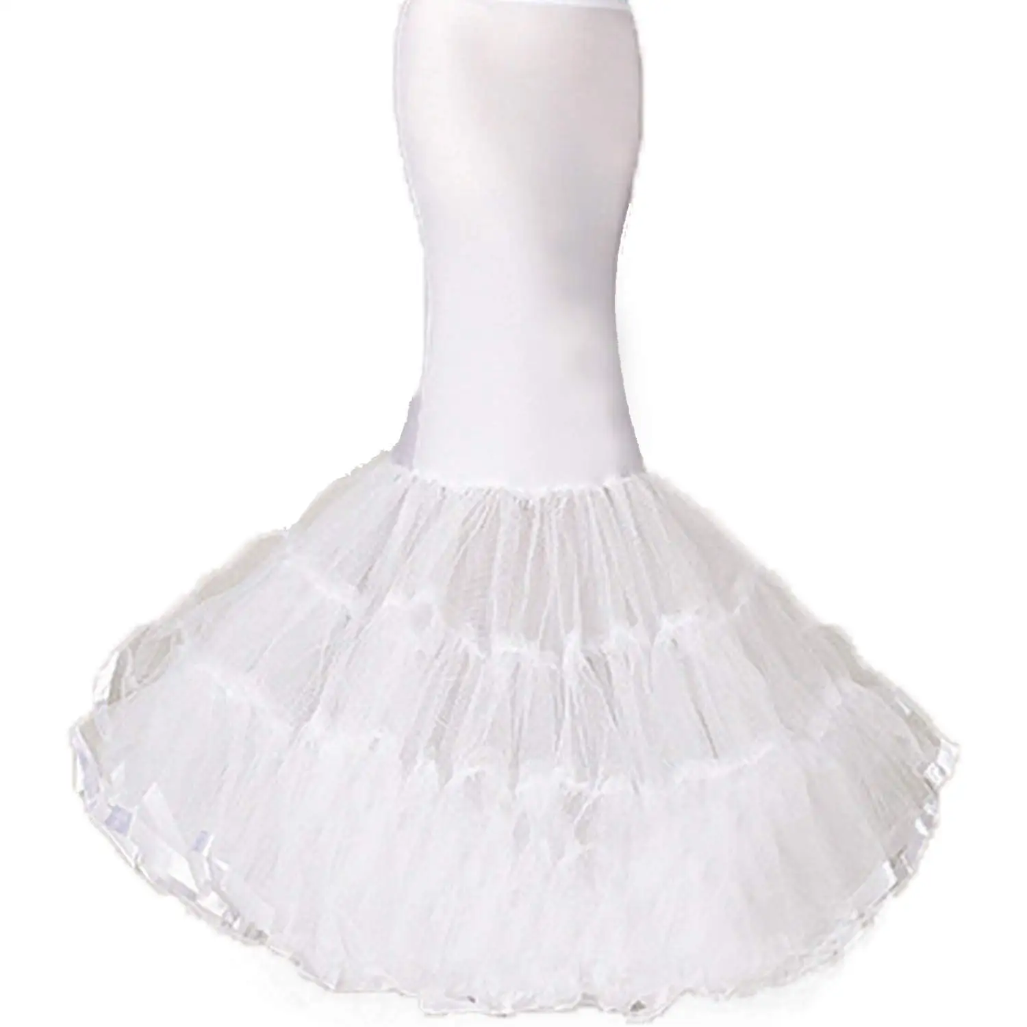 Women's 3 Layer Mermaid Petticoat Fishtail Underskirt Hoopless Crinoline Floor Length Trumpet Slips for Wedding Bridal Dress
Women's 3 Layer Mermaid Petticoat Fishtail Underskirt Hoopless Crinoline Floor Length Trumpet Slips for Wedding Bridal Dress