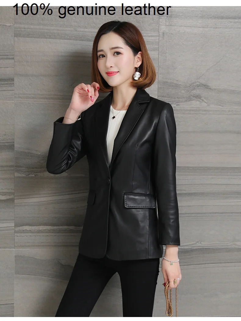 women High quality brand.quality 2023 new suits.black soft sheepskin coat.fashion spring leather clothes.
women High quality brand.quality 2023 new suits.black soft sheepskin coat.fashion spring leather clothes.