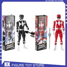 12-Inch Power Rangers Mighty Morphin Anime Figure Red/black Ranger Action Figure Statue Collection Ornament Model Doll Toys Gif