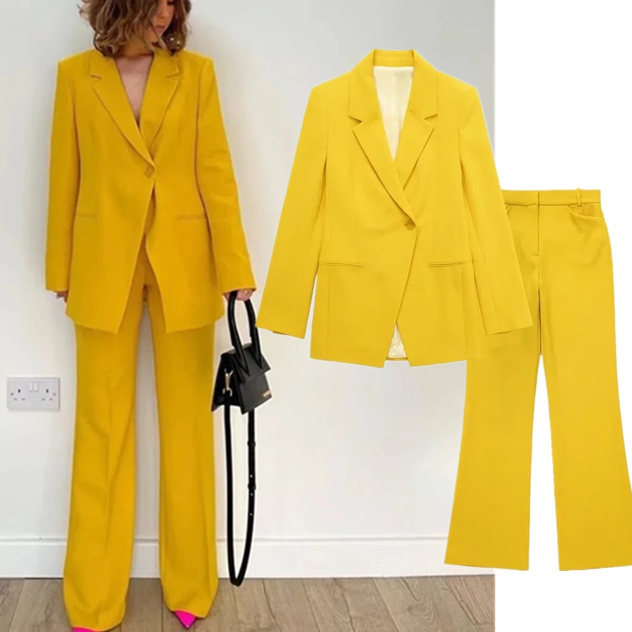 Withered 2022 Fashion Harem Suit Pants Women England Vintage Yellow Loose Casual Blazer Women Ins Blogger Suits Sets Women
Withered 2022 Fashion Harem Suit Pants Women England Vintage Yellow Loose Casual Blazer Women Ins Blogger Suits Sets Women