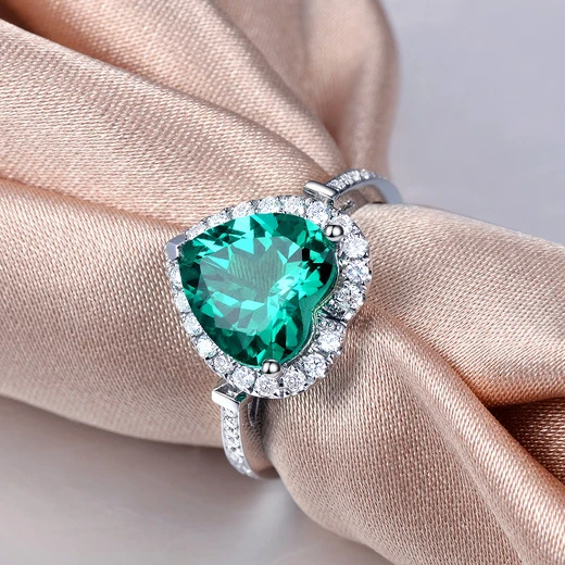 Fashion Crystal Heart Shaped Green Zircon Wedding Rings for Women Ladies Engagement Rings Jewelry Party Gifts Accessories
Fashion Crystal Heart Shaped Green Zircon Wedding Rings for Women Ladies Engagement Rings Jewelry Party Gifts Accessories