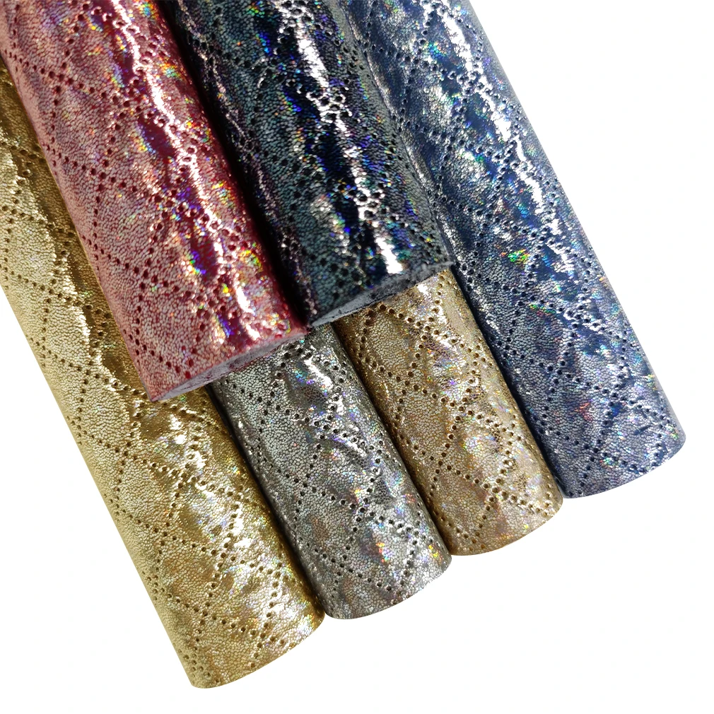 6 Pack Iridescent Laser Faux Leather Fabric Sheets Embossed Mirrored Plaid Grain Textured Leatherette for Sewing Craft Earring
6 Pack Iridescent Laser Faux Leather Fabric Sheets Embossed Mirrored Plaid Grain Textured Leatherette for Sewing Craft Earring