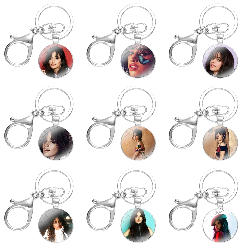 Camila Cabello Cartoon Creative Design Fashion Keychain Handmade Glass Cabochon Key Ring Holder Pendant Key Chains
Camila Cabello Cartoon Creative Design Fashion Keychain Handmade Glass Cabochon Key Ring Holder Pendant Key Chains