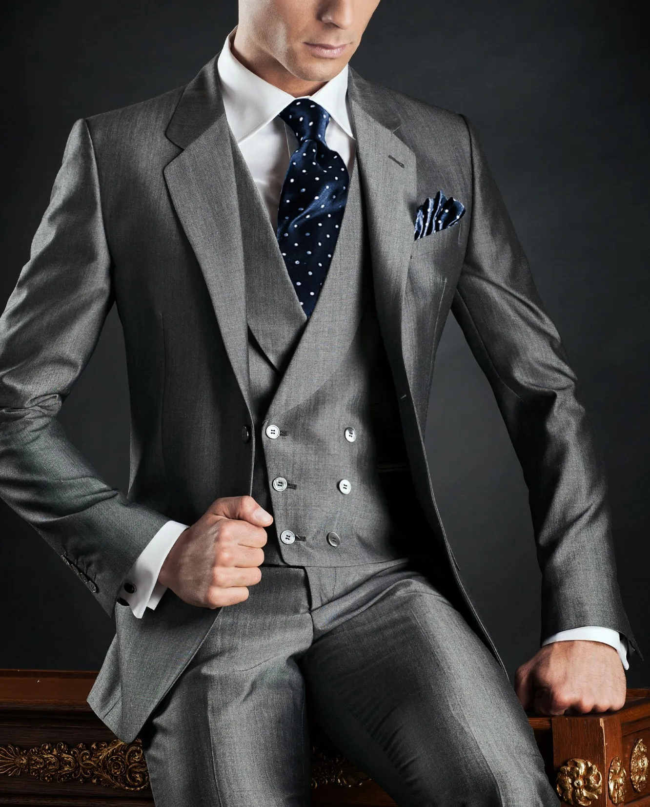 High Quality Dark Gray Linen Men's Suits Notch Lapel Male Blazer Sets For Wedding Formal Wear Custom 3-Piece Jacket+Pants+Vest
High Quality Dark Gray Linen Men's Suits Notch Lapel Male Blazer Sets For Wedding Formal Wear Custom 3-Piece Jacket+Pants+Vest