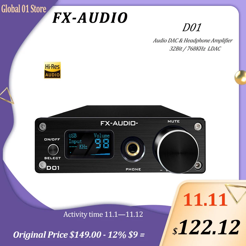 FX аудио D01 DSD512 декодер Bluetooth 5,0 ЦАП наушники усилитель ES9038Q2M 32Bit 768 кГц XMOS Цифровой аудио усилитель декодирования
FX аудио D01 DSD512 декодер Bluetooth 5,0 ЦАП наушники усилитель ES9038Q2M 32Bit 768 кГц XMOS Цифровой аудио усилитель декодирования