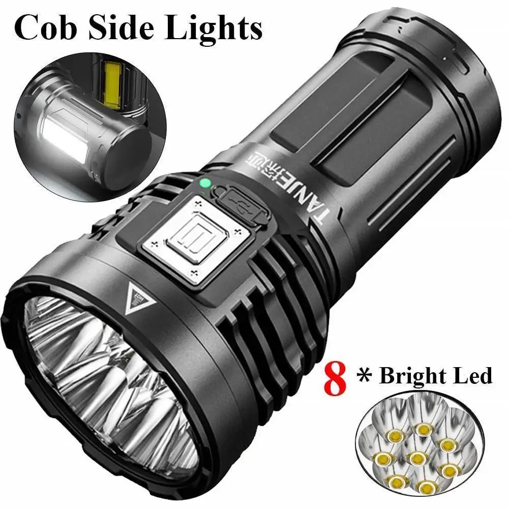 Home LED Flashlight Portable Xpe cob LED Torch USB Rechargeable Small Searchlight Built-in Battery Spotlight for Fishing Lantern
Home LED Flashlight Portable Xpe cob LED Torch USB Rechargeable Small Searchlight Built-in Battery Spotlight for Fishing Lantern