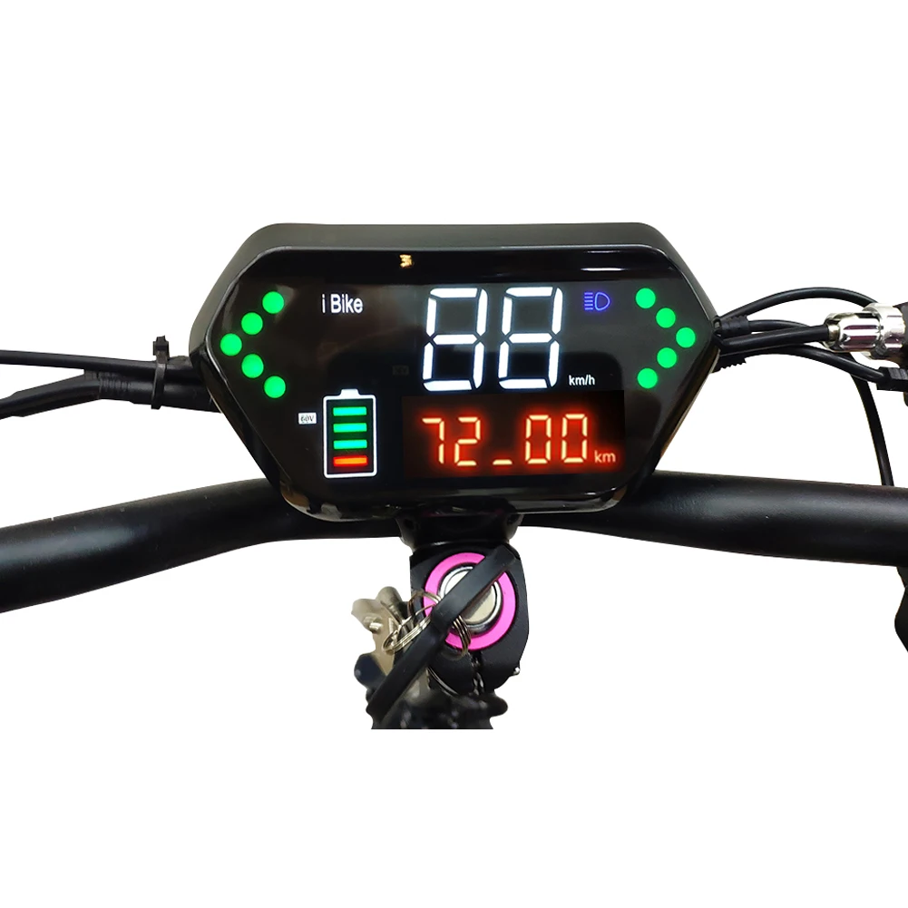 Electric Bicycle LCD Display 36V 48V 60V with Speedometer Odometer Battery Power Turn Signal Indicator 72V for Phase Controller
Electric Bicycle LCD Display 36V 48V 60V with Speedometer Odometer Battery Power Turn Signal Indicator 72V for Phase Controller