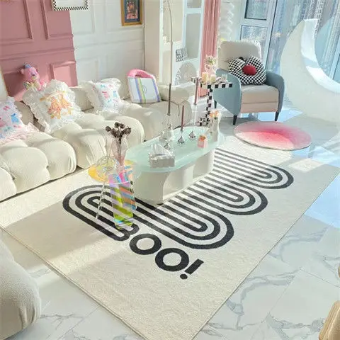 Modern Simple Light Luxury Living Room Carpets Sofa Mat Nordic Abstract Cashmere Imitation Bedroom Bedside Rugs Bedroom Decor 
Modern Simple Light Luxury Living Room Carpets Sofa Mat Nordic Abstract Cashmere Imitation Bedroom Bedside Rugs Bedroom Decor