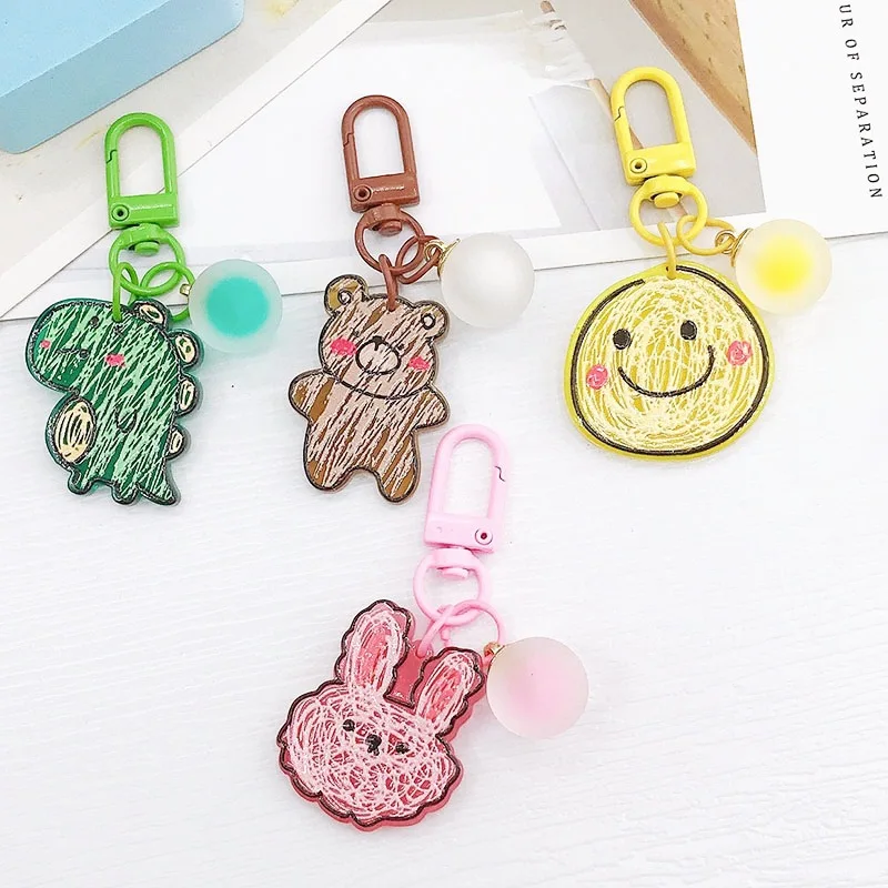 New Arrival Candy Colorful Animal Design Kawaii Keychain Cartoon Pendant Souvenir Acrylic Key Ring
New Arrival Candy Colorful Animal Design Kawaii Keychain Cartoon Pendant Souvenir Acrylic Key Ring