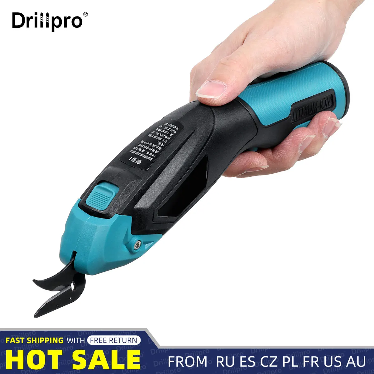 4V Electric Scissors for Fabric High Efficiency Cloth Sewing Scissor Rechargeable Lithium Battery Cordless Shears Cutting Tools
4V Electric Scissors for Fabric High Efficiency Cloth Sewing Scissor Rechargeable Lithium Battery Cordless Shears Cutting Tools