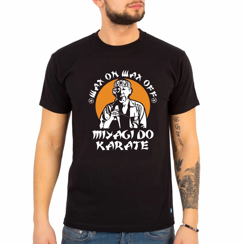 Cobra Kai Man T Shirt Miyagi Do Karate Kid Wax on Wax Off Individuality Graphic T Shirts Sweatshirts Hipster Camisetas Hombre 
Cobra Kai Man T Shirt Miyagi Do Karate Kid Wax on Wax Off Individuality Graphic T Shirts Sweatshirts Hipster Camisetas Hombre