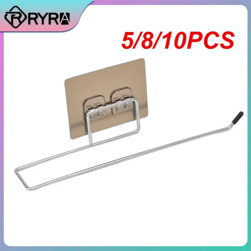 5/8/10PCS Stainless Steel Punch-free Bathroom Towel Rack Self Adhesive Hook Wall-mounted Tissue Hanger Kitchen Wall Stand
5/8/10PCS Stainless Steel Punch-free Bathroom Towel Rack Self Adhesive Hook Wall-mounted Tissue Hanger Kitchen Wall Stand