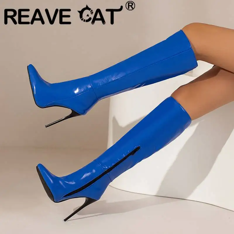Женские сапоги с острым носком REAVE CAT, однотонные теплые сапоги до колена на тонком высоком каблуке 39 см и молнии, пикантная теплая меховая об...
Женские сапоги с острым носком REAVE CAT, однотонные теплые сапоги до колена на тонком высоком каблуке 39 см и молнии, пикантная теплая меховая об...