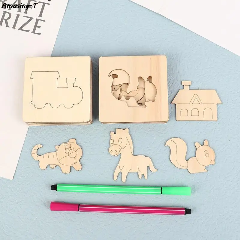 1set Kids Wooden Drawing Stencils Kit DIY Decor Reusable Educational Toys Puzzle Arts Crafts
1set Kids Wooden Drawing Stencils Kit DIY Decor Reusable Educational Toys Puzzle Arts Crafts