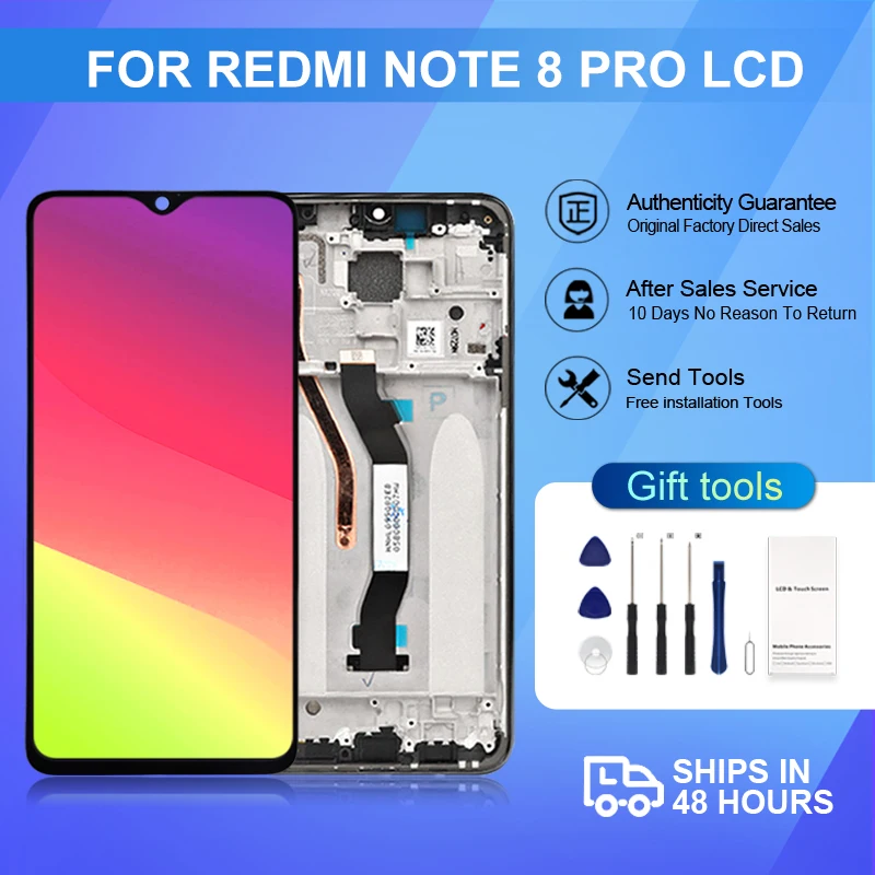 1Pcs M1906G7I Display For Xiaomi Redmi Note 8 Pro Lcd Touch Screen Panel Glass Digitizer Assembly Replacement Free Shipping
1Pcs M1906G7I Display For Xiaomi Redmi Note 8 Pro Lcd Touch Screen Panel Glass Digitizer Assembly Replacement Free Shipping