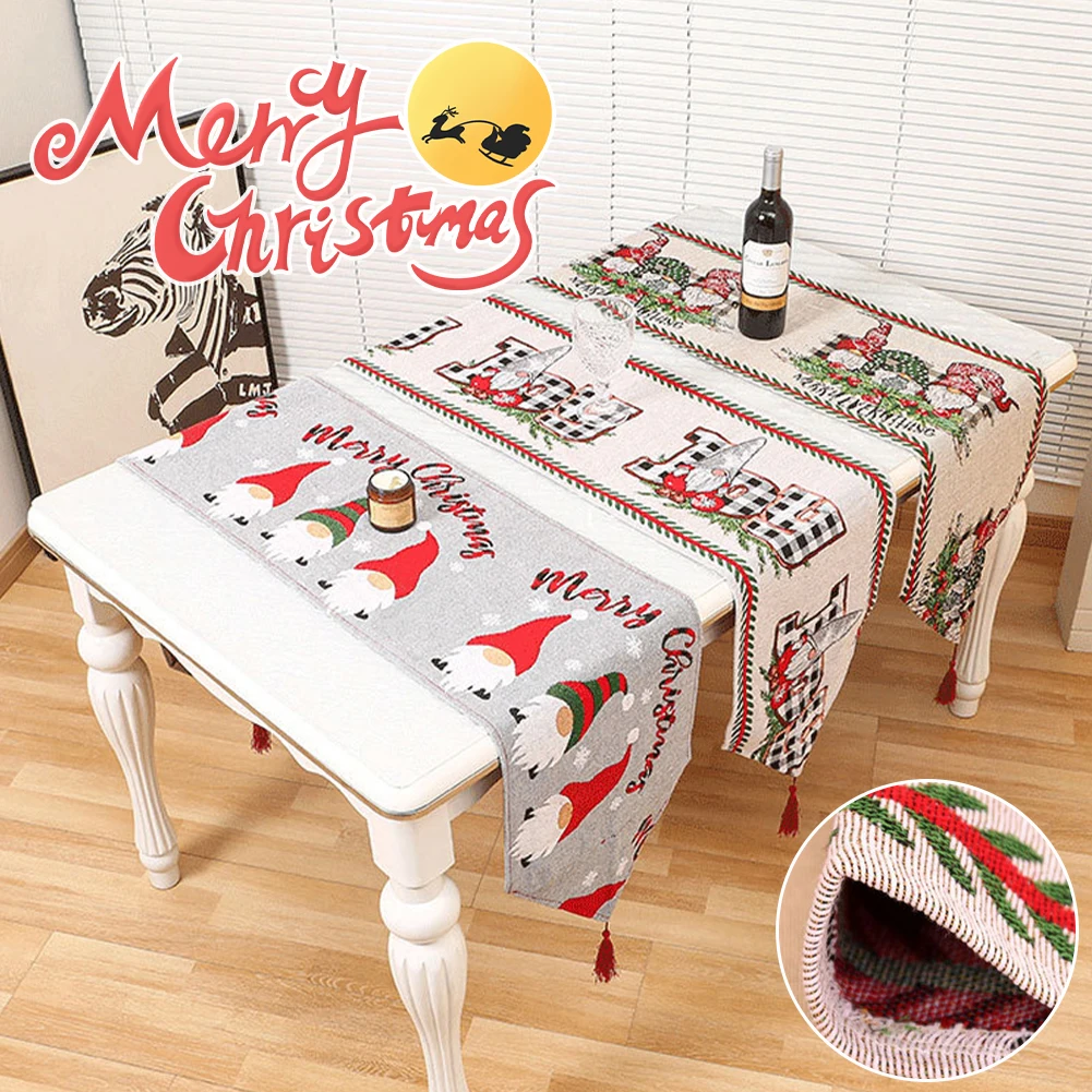 180x33cm Christmas Decorations Table Runner Polyester Dining Table Runner Santa Claus Snowman for Indoor Outdoor Home Decoration
180x33cm Christmas Decorations Table Runner Polyester Dining Table Runner Santa Claus Snowman for Indoor Outdoor Home Decoration