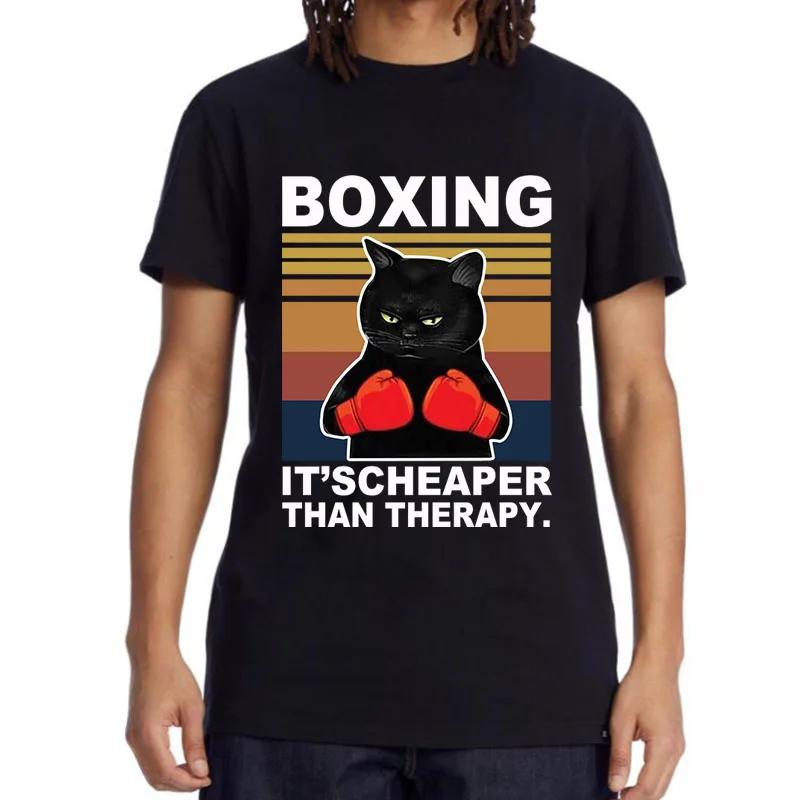 Men's high quality T-shirts 100% cotton funny boxing cat design print loose summer Casual O Neck Men t-shirt tees male tops
Men's high quality T-shirts 100% cotton funny boxing cat design print loose summer Casual O Neck Men t-shirt tees male tops