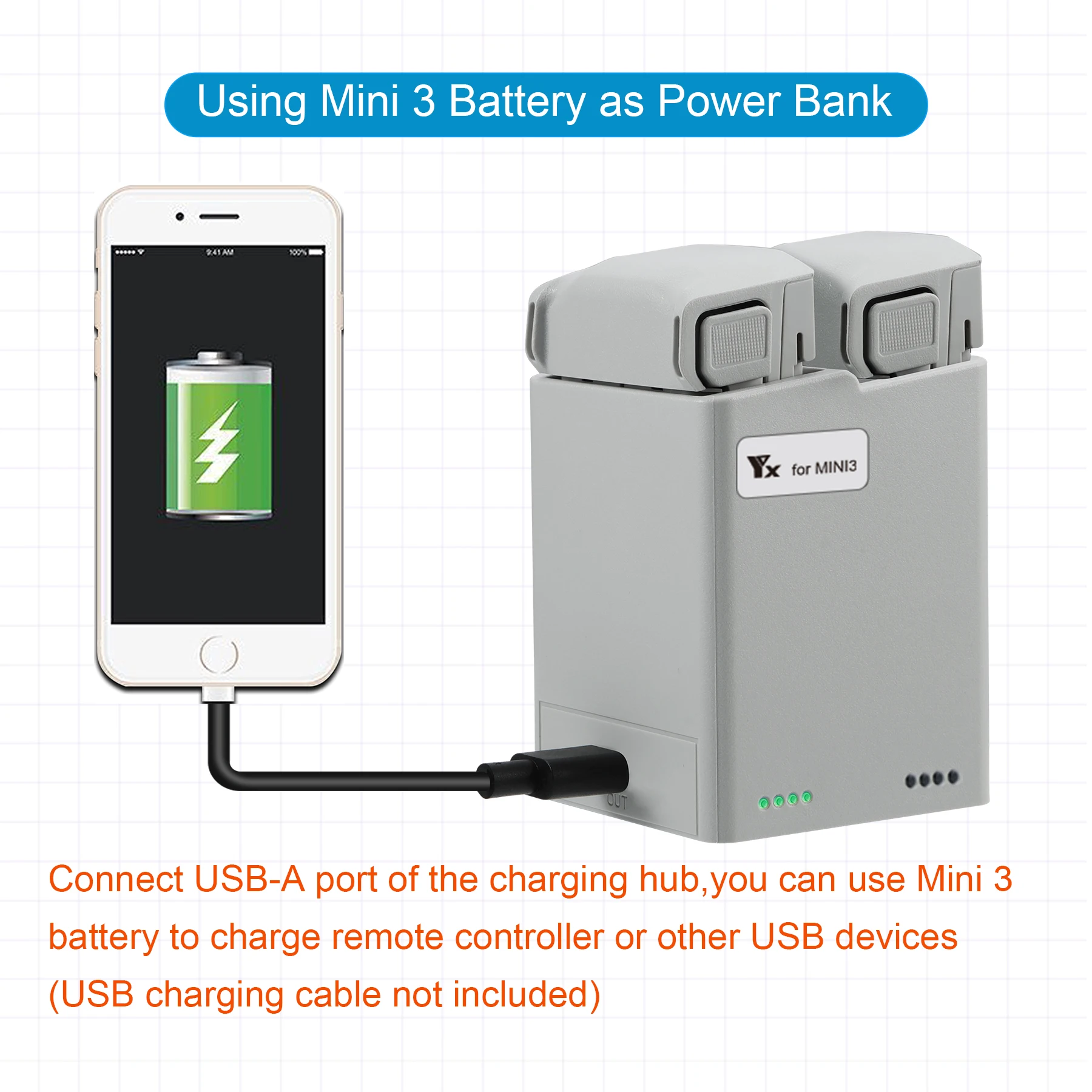 For DJI MINI 3 pro charger two-way charging housekeeper two-way housekeeper USB charger
For DJI MINI 3 pro charger two-way charging housekeeper two-way housekeeper USB charger