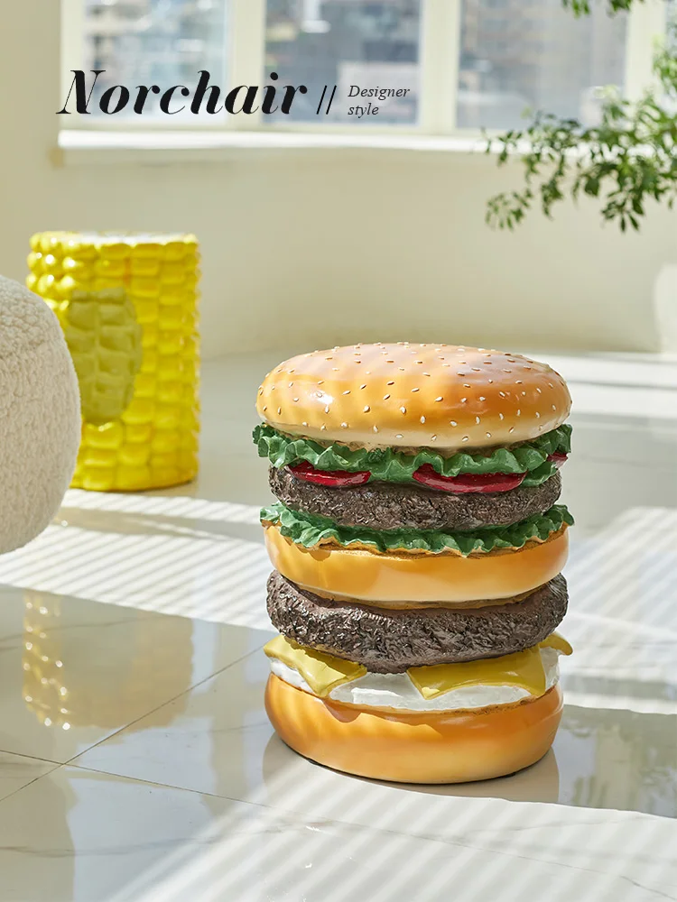 Resin Creative Hamburger Shoe Stool Home Decor Crafts Room Decoration Objects Study Office Ice Cream Corn Low Stool Ornament
Resin Creative Hamburger Shoe Stool Home Decor Crafts Room Decoration Objects Study Office Ice Cream Corn Low Stool Ornament