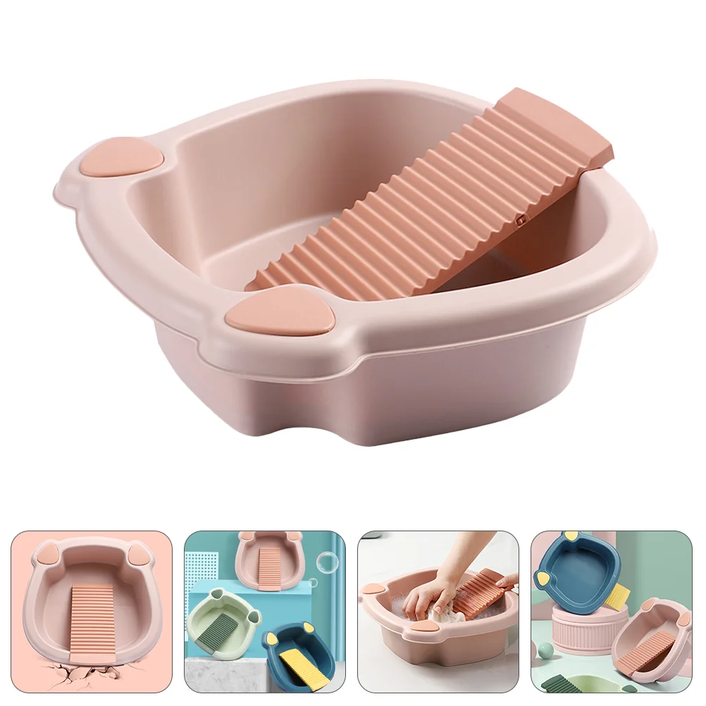 Hand Washing Clothes Station Baby Tools Washboard Basin Plastic Dormitory Laundry Washboards Portable
Hand Washing Clothes Station Baby Tools Washboard Basin Plastic Dormitory Laundry Washboards Portable