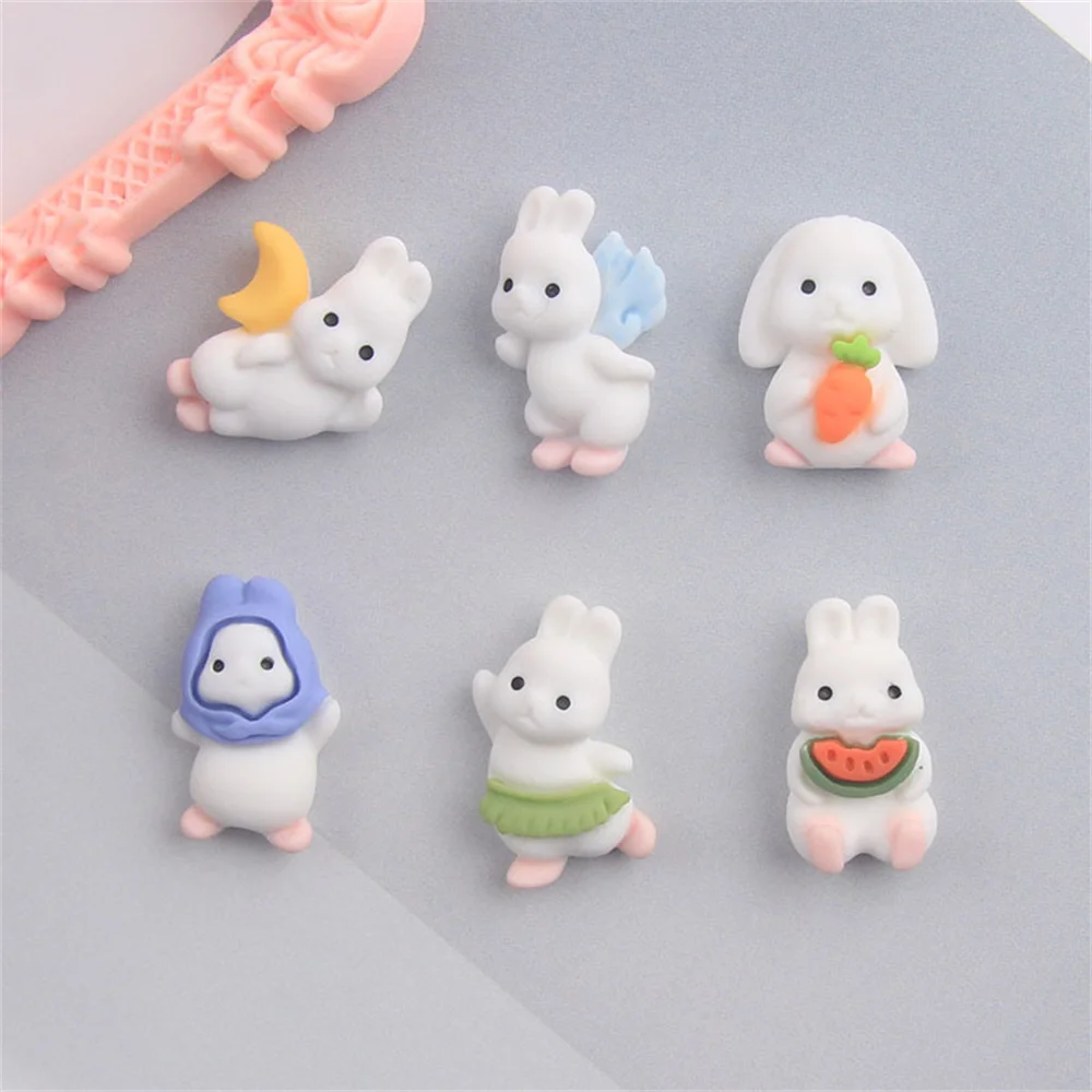 Украшения из смолы, кремовые украшения, украшение в виде ангела, кролика, полимерный кремовый клей, мультяшный Декор