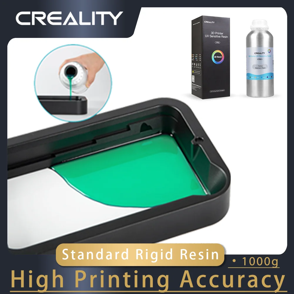 CREALITY 3D LCD стандартная жесткая Смола 1000 г высокоточная УФ-отверждаемая Смола нм Фотополимерная смола для ЖК-принтера
CREALITY 3D LCD стандартная жесткая Смола 1000 г высокоточная УФ-отверждаемая Смола нм Фотополимерная смола для ЖК-принтера