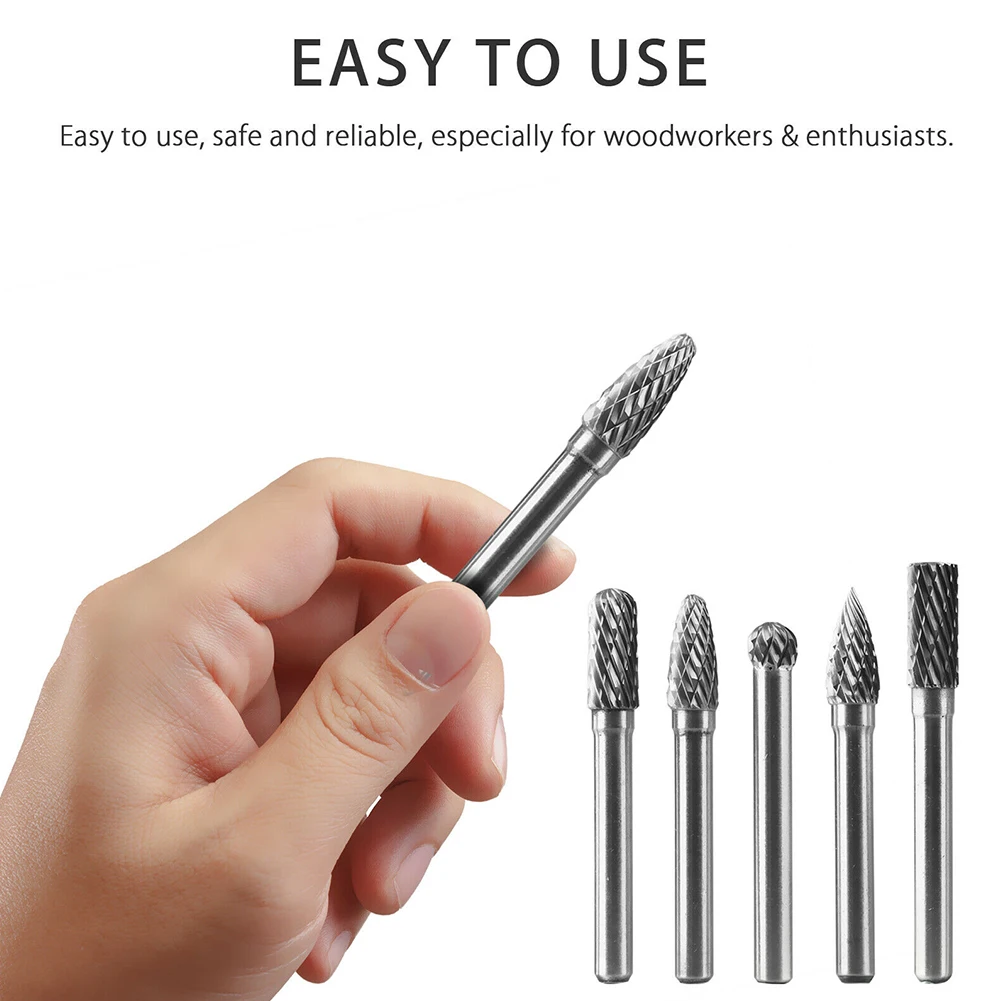 5 Pcs Tungsten Carbide Burrs Bit Grinding Bit 8mm 1/4'' Shank Die Grinder Bit Metalworking Rotary Tools Electrical Grinder Parts
5 Pcs Tungsten Carbide Burrs Bit Grinding Bit 8mm 1/4'' Shank Die Grinder Bit Metalworking Rotary Tools Electrical Grinder Parts