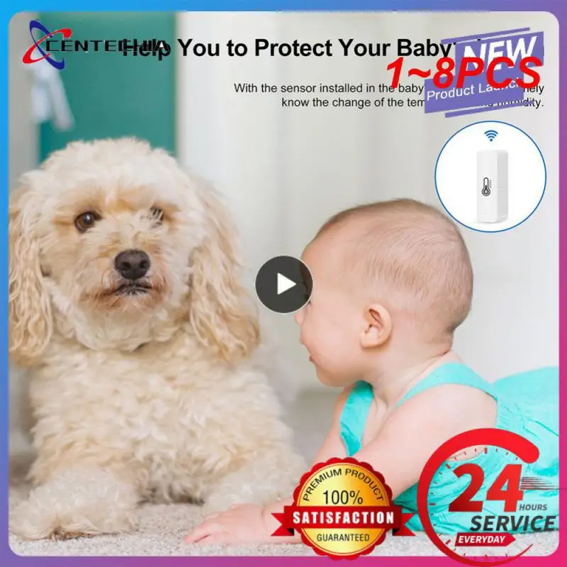 Умный Wi-Fi датчик температуры и влажности Tuya Smart Wi-Fi, 1-8 шт. 
Умный Wi-Fi датчик температуры и влажности Tuya Smart Wi-Fi, 1-8 шт.