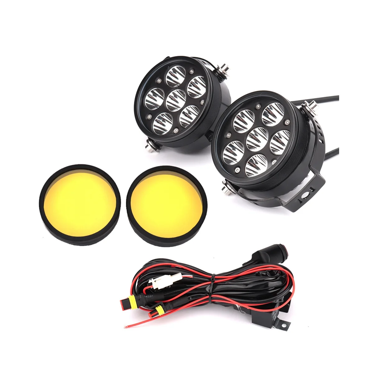 For R1200GS LC R1250GS F900R R9T Universal Motorcycle LED Auxiliary Headlight Fog Lights Spotlight,
For R1200GS LC R1250GS F900R R9T Universal Motorcycle LED Auxiliary Headlight Fog Lights Spotlight,