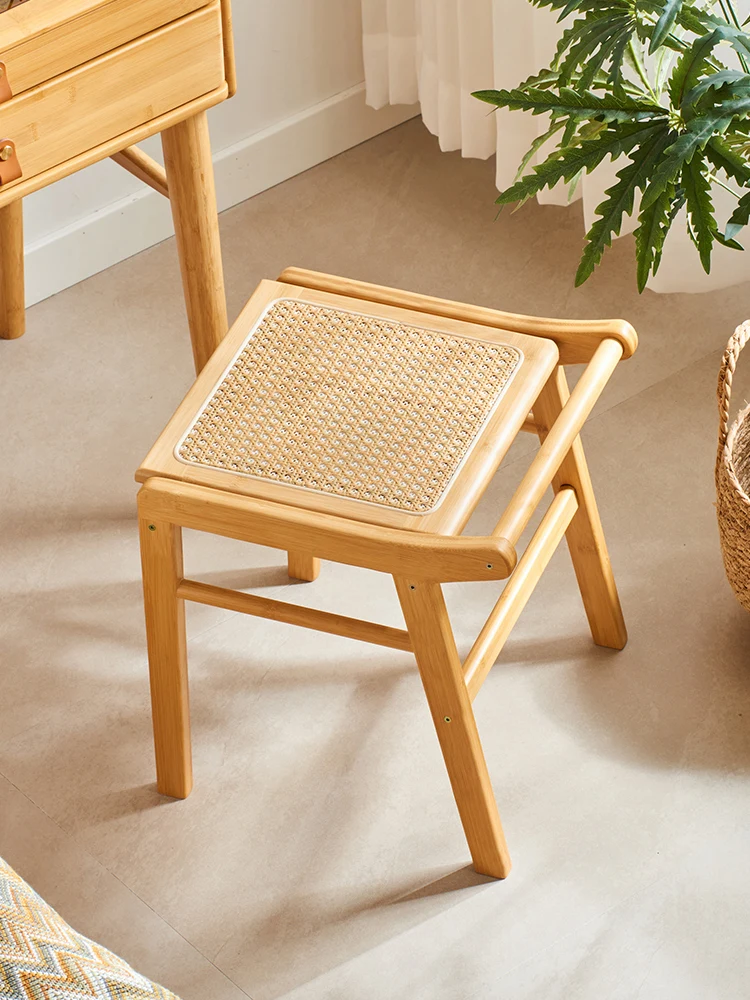 Rattan Stool Household Small Living Room Square Stool Small Bench Creative Room Makeup Stool Japanese Style Internet Celebrity
Rattan Stool Household Small Living Room Square Stool Small Bench Creative Room Makeup Stool Japanese Style Internet Celebrity